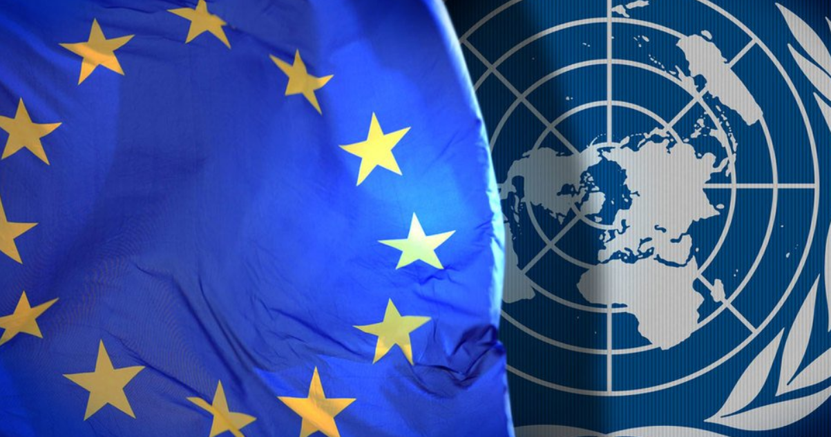 Совет европы оон. ООН НАТО ЕС. Совет Европы и ООН. Европейский Союз и НАТО. Флаг НАТО И ЕС.