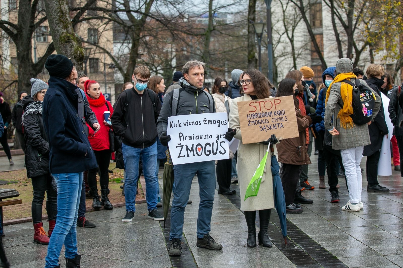В Вильнюсе бастовали против литовской политики в отношении мигрантов