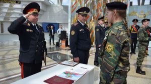 В Могилевской области открыт военно-патриотический клуб "Дозор" Департамента охраны МВД