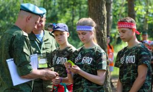 Институт погранслужбы провел слет ребят из военно-патриотических классов