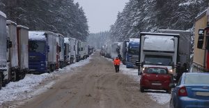 Более 2000 грузовиков скопилось на границе РБ с ЕС
