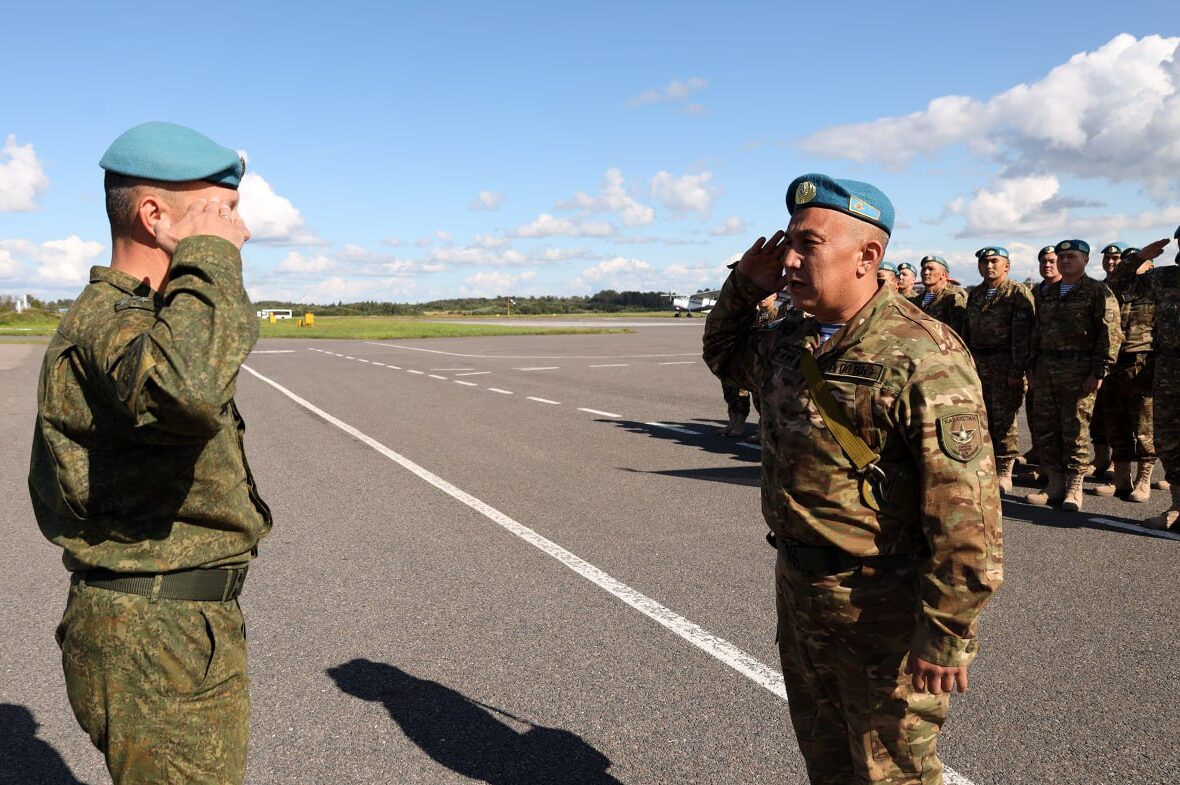 В Беларусь для участия в учениях ОДКБ прибыли военнослужащие из Казахстана